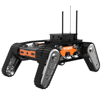 地震搜索機器人（前后雙擺臂） （第3代，語音控制+熱成像+氣體探測+自主導航）